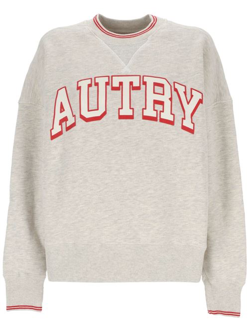 Light grey/light beige/red sweatshirt Autry | SWPW524MAPPAREL MELANGE